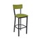 Bfm Seating Bristol Barstool - Grade 4 Upholstered Seat & Back - Steel Frame - Sand Black Finish 4301BSTT008-SB - alternate 1