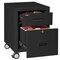 Fireking 1-Hr Fire rated, Mobile Pedestal, Ltr/Lgl file Drawer Black 2M1822-1BL - alternate 4
