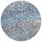 Homeroots 8' Blue And Gray Round Abstract Washable Indoor Outdoor Area Rug 631947 - alternate 6