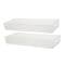 Martha Stewart Kerry 2 Pack Plastic Stackable Office Desk Drawer Organizers with Gold Trim, 15 x 6 BE-PB8972-G-2-CLRGLD-MS - alternate 1