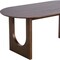 Homeroots 79" Walnut Solid Wood Double Pedestal Base Oval Dining Table 712142 - alternate 5
