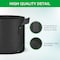 Ipower HealSmart Plant Grow Bags 10 Gallon, Tomoato Planter Pots with Handles, Black 2024 Version, 10PK GLGROWBAG10X5BLKV5X2 - alternate 6