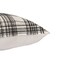 Homeroots 20" White and Black Check Cotton Blend Throw Pillow With Embroidery 549438 - alternate 6