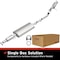 Bre Exhaust Exhaust System, Aluminized Steel; With Mufflers; 2-1/4 Inch Pipe Diameter; Single Exhaust 106-0062 - alternate 5