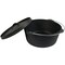 Homeroots 12in Black Cast Iron Dutch Oven Stock Pot 666726 - alternate 3