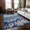 Homeroots 5' X 8' Sky Blue And Denim Blue Abstract Washable Indoor Outdoor Area Rug 613657 - alternate 8