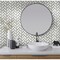 Apollo Tile 10x11 Thassos White, Bardiglio Nuvolato Marble Floor and Wall Mosaic Tile 3.68 sqft/case, 5PK APLDC88H02A - alternate 7