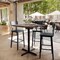 Flash Furniture 36" Square Tabletop, Seamless Surface Technology, Dark Brown with 30" x 30" Black Bar Height X-Base ST-SQ36-WBR-T3030B-GG - alternate 7