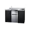 Summit 54in Wide All-In-One Kitchenette, ADA Counter Height CK55ADASINKL - alternate 6