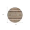 Homeroots 8' Chocolate And Gray Round Southwestern Washable Indoor Outdoor Area Rug 582814 - alternate 9