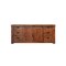 Homeroots 70" Brown Solid Wood Enclosed Storage Distressed TV Stand 528728 - alternate 1