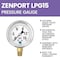 Zenport Glycerin Liquid Filled Pressure Gauge, 15 PSI LPG15 - alternate 5