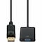 Add-On Addon 20.00Cm (8.00In) Displayport Male To Vga Female Black Adapter DISPLAYPORT2VGA - alternate 1