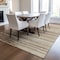 Homeroots 5' X 8' Brown Beige And Ivory Striped Washable Indoor Outdoor Area Rug 597230 - alternate 9