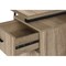 Homeroots 47" Taupe and Black Wood and Metal Sled Computer Desk 489906 - alternate 6
