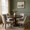 Homeroots 60" Brown Solid Wood Pedestal Base Round Top Dining Table 565240 - alternate 13
