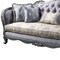 Homeroots 89" Platinum Imitation Silk Damask Sofa And Toss Pillows 491319 - alternate 5