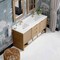 James Martin Vanities Solene 72 in. Double Vanity, Seaside Oak, w/ Single Hole 3 CM White Zeus Quartz Top & Backsplash D225-V72-SSO-1WZ - alternate 6