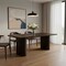 Homeroots 82" Dark Brown Wood Double Pedestal Base Dining Table 661255 - alternate 4
