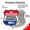 Signmission No Trespassing Shield Sign Official Busi, 4 inch X 4 inch, Vinyl Decal, 5PK SHI-D-5PACK-4-415 - alternate 4