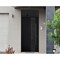 Vdomdoors Steel Door Deux 6078 Black Enamel Transom Window Sidelite Entry Door Painted W36xH80+16 Left hand I DEUX6078EXD-BLK-W36 x H80+16-LH-I - alternate 4