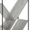 Homeroots 60" Gray Metal and Wood Five Tier Geometric Bookcase 489796 - alternate 9