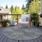 Homeroots 8' Gray Beige And Black Round Geometric Washable Indoor Outdoor Area Rug 577561 - alternate 5