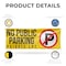 Signmission No Public Parking Private Lot, 48 Inch x 120 Inch, Vinyl Banner B-120-30757 - alternate 5