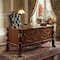 Homeroots 72" Brick Red Solid Manufactured Wood and Solid Wood Executive Desk With Five Drawers 347009 - alternate 5