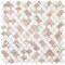 Apollo Tile Rosendal 11x11 in. Polished Thassos, Norway Rose Fish-shaped Mosaic Tile (4.2 sq ft/case) 5PK APLNOR88SC6A - alternate 6