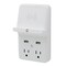 Powerzone Outlet Tap, USB, Wall Tap, 0 ft., White ORPBUWC01 - alternate 1