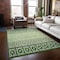 Homeroots 8' X 10' Green Sage And Ivory Geometric Washable Indoor Outdoor Area Rug 613846 - alternate 8