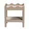 Bali & Pari Sebastian Grasscloth Scalloped End Table, Beige 266-14550-ZORO - alternate 7