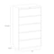 Hirsh 42 in W 5 Drawer Lateral File Cabinet, White, A4/Legal/Letter 23707 - alternate 3