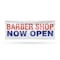 Signmission Barber Shop Now Open, 24 Inch x 72 Inch, Vinyl Banner B-72-30480 - alternate 1