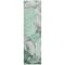 Homeroots 8' Runner Green Abstract Washable Non Skid Indoor Outdoor Runner Rug 559506 - alternate 7