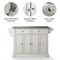 Crosley Alexandria Stainless Steel Top Full Size Kitchen Island/Cart KF30002AWH - alternate 7