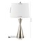 Jonathan Y Colton 26" Classic French Country Iron LED Table Lamp with USB Charging Port, Nickel, 2PK JYL4046A-SET2 - alternate 7