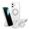 Alpha Digital iPhone 17 Case w/ Magnetic Ring Stand- Full Protection, Soft Flex -360 shockproof IP17-CLEAR - alternate 1