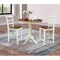 Whitewood Industries Rectangular Fixed Top Extension Pedestal Dining Table W/ 2 Counter Height Stools, 36 in W, 48 in H K79-36RXT-6B-S402-2 - alternate 4