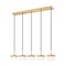 Z-Lite Renaud Modern Gold 5 Light Linear Chandelier 827P6-5L-MGLD-LED - alternate 1