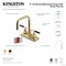 Kingston Brass Double-Handle 4" Centerset Bathroom Faucet with Brass Pop-Up, Polished Brass KS6642CKL - alternate 5