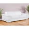 Homeroots 89" White Leather Sofa With Silver Legs 548986 - alternate 17