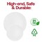 Smarty Had A Party 10.25" White with Silver Antique Floral Round Disposable Plastic Dinner Plates (120 Plates), 120PK 920WHS-CASE - alternate 7