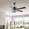 Jonathan Y Cammy 52" 3-Light Traditional Transitional Iron LED CEILING FAN, Oil Rubbed Bronze JYL9711A - alternate 12