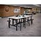 Regency Endure Standing Height Collaborative Table & Chair Set with 8 Pull-Out Stools, White Dry Erase Top 9008-WHT-DVN - alternate 8