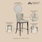 Manhattan Comfort Blair Barstool in Stone BS023-ST - alternate 9