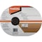 Makita INOX Grinding Wheel, 36 Grit, Type 27, 9in Dia x 1/4inT x 7/8in Cntr Hole Dia, 10/Pk A-96051-10 - alternate 3
