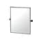 Gatco Reveal 25" Framed Rectangle Mirror, Matte Black 4669XFSM - alternate 1