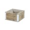 Homeroots Set of Three Brown Solid Wood And Metal Crate, 3PK 487704 - alternate 7